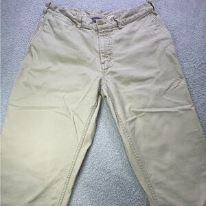 Patagonia Chino Pants Organic Cotton Mens 34 Long Straight Khaki Tan Inseam 31